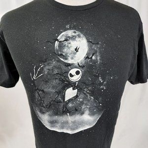 Nightmare before christmas shirt mens large black Jack Skellington Halloween
